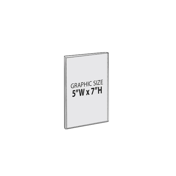 5"W x 7"H Sign Holder w/ Magnetic Strips, PK10
